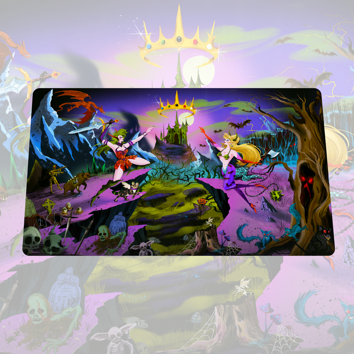 **PRE-ORDER** Halloween Stitched-Edge Playmat (Ships end of October)