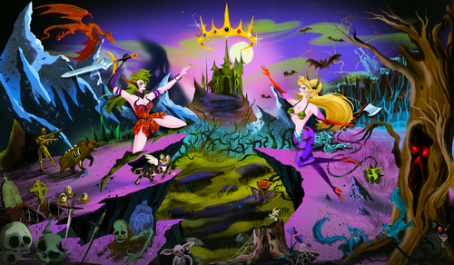 **PRE-ORDER** Halloween Stitched-Edge Playmat (Ships end of October)
